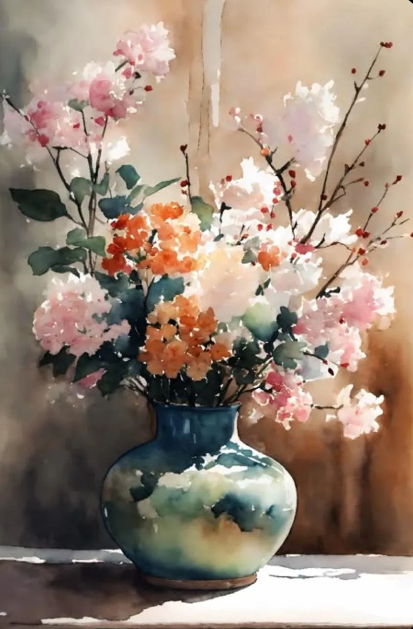 Water Colour Painting ( customized sizes 12x18, 18x24, 24x36, 36x48)